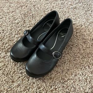 Dansko Black Orla Mary Jane Slip On Shoes EU 37